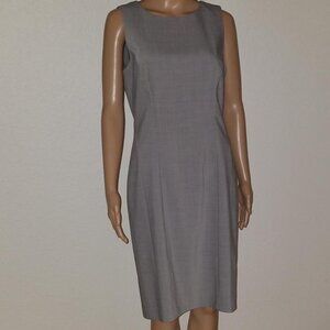 Ann Taylor sleeveless gray dress women's size 8